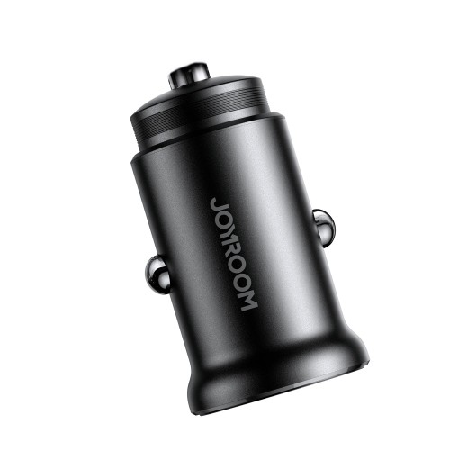AUTOMOBILINIS ĮKROVIKLIS JOYROOM JR-CCN05 USB-C/USB-A 30W JUODAS AUTOMOBILINIS ĮKROVIKLIS JOYROOM JR-CCN05 USB-C/USB-A 30W JUODAS