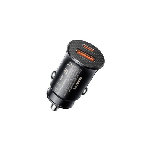 AUTOMOBILINIS ĮKROVIKLIS REMAX RCC358 30W USB-C/USB-A JUODAS AUTOMOBILINIS ĮKROVIKLIS REMAX RCC358 30W USB-C/USB-A JUODAS