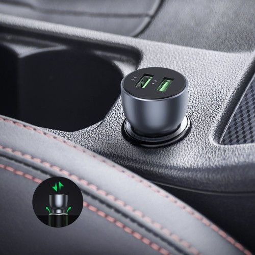 AUTOMOBILINIS ĮKROVIKLIS UGREEN CD213 2XUSB-A 36W MĖLYNAS AUTOMOBILINIS ĮKROVIKLIS UGREEN CD213 2XUSB-A 36W MĖLYNAS