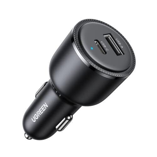 AUTOMOBILINIS ĮKROVIKLIS UGREEN CD239 USB-C/USB-A 63W JUODAS AUTOMOBILINIS ĮKROVIKLIS UGREEN CD239 USB-C/USB-A 63W JUODAS