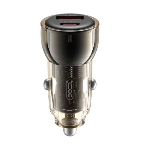 AUTOMOBILINIS ĮKROVIKLIS XO CC60 USB-A/USB-C 60W JUODAS AUTOMOBILINIS ĮKROVIKLIS XO CC60 USB-A/USB-C 60W JUODAS