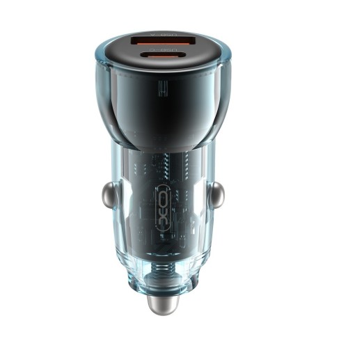 AUTOMOBILINIS ĮKROVIKLIS XO CC60 USB-A/USB-C 60W MĖLYNAS AUTOMOBILINIS ĮKROVIKLIS XO CC60 USB-A/USB-C 60W MĖLYNAS