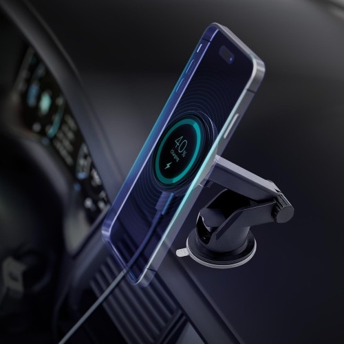 AUTOMOBILINIS LAIKIKLIS-ĮKROVIKLIS 3MK CAR MAGCHARGER 15W (WINDSHIELD/DASHBOARD) JUODAS AUTOMOBILINIS LAIKIKLIS-ĮKROVIKLIS 3MK CAR MAGCHARGER 15W (WINDSHIELD/DASHBOARD) JUODAS