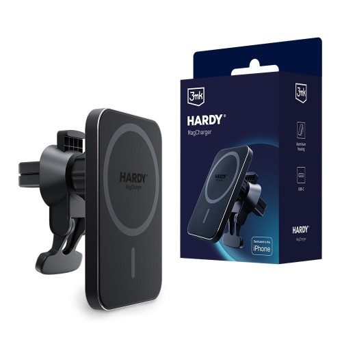 AUTOMOBILINIS LAIKIKLIS-ĮKROVIKLIS 3MK HARDY MAGCHARGER 15W JUODAS