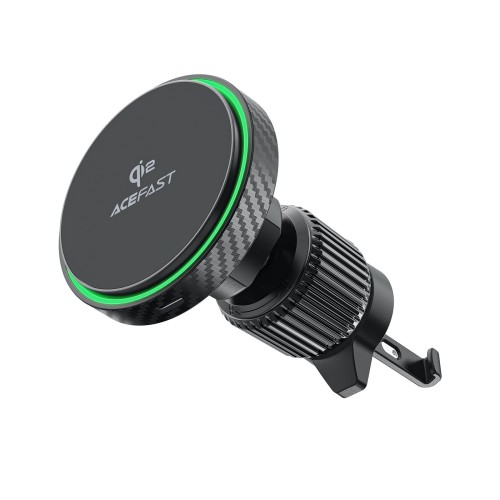 AUTOMOBILINIS LAIKIKLIS-ĮKROVIKLIS ACEFAST D33 MAGSAFE 15W JUODAS
