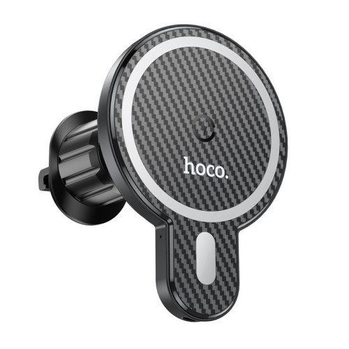 AUTOMOBILINIS LAIKIKLIS-ĮKROVIKLIS HOCO CA85 MAGSAFE 15W JUODAS