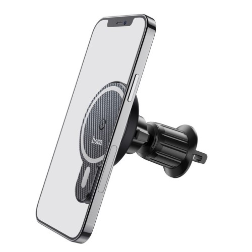 AUTOMOBILINIS LAIKIKLIS-ĮKROVIKLIS HOCO CA85 MAGSAFE 15W JUODAS