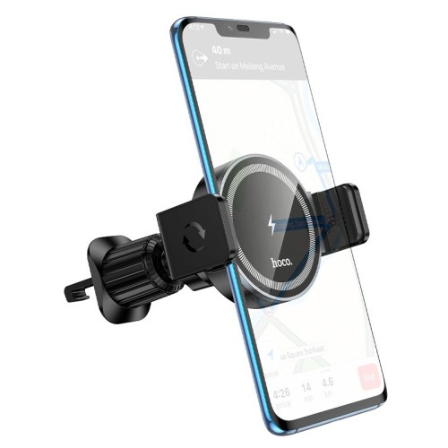 AUTOMOBILINIS LAIKIKLIS-ĮKROVIKLIS HOCO HW35 MAGSAFE 15W (AIR VENT) JUODAS AUTOMOBILINIS LAIKIKLIS-ĮKROVIKLIS HOCO HW35 MAGSAFE 15W (AIR VENT) JUODAS