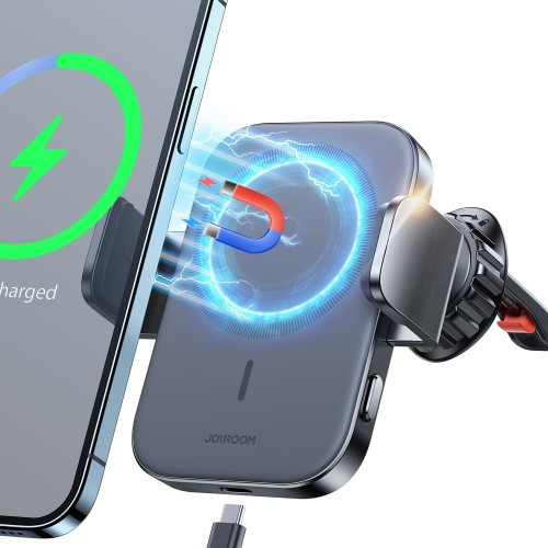 AUTOMOBILINIS LAIKIKLIS-ĮKROVIKLIS JOYROOM JR-ZS295 15W MAGSAFE JUODAS AUTOMOBILINIS LAIKIKLIS-ĮKROVIKLIS JOYROOM JR-ZS295 15W MAGSAFE JUODAS
