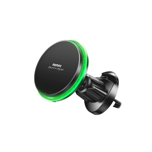 AUTOMOBILINIS LAIKIKLIS-ĮKROVIKLIS REMAX RM-C01 MAGSAFE 15W JUODAS