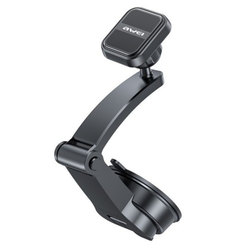 AUTOMOBILINIS TELEFONO LAIKIKLIS AWEI X54 MAGNETIC (DASHBOARD/WINDSHIELD) JUODAS