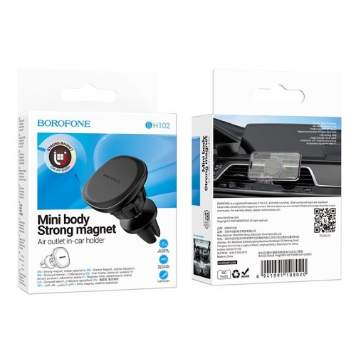 AUTOMOBILINIS TELEFONO LAIKIKLIS BOROFONE BH102 (AIR VENT) JUODAS AUTOMOBILINIS TELEFONO LAIKIKLIS BOROFONE BH102 (AIR VENT) JUODAS