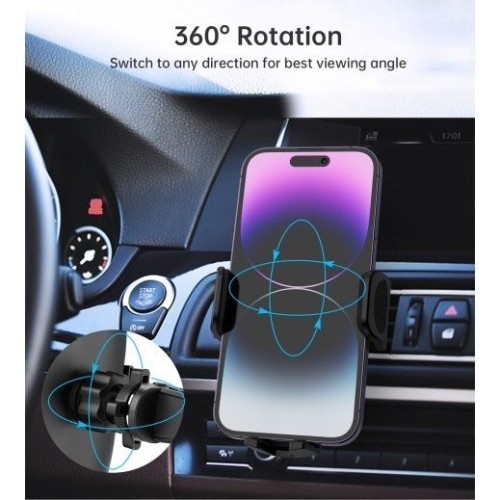 AUTOMOBILINIS TELEFONO LAIKIKLIS CHOETECH H066 JUODAS AUTOMOBILINIS TELEFONO LAIKIKLIS CHOETECH H066 JUODAS