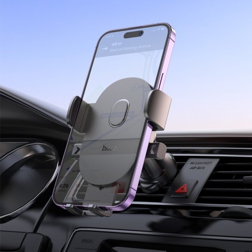 AUTOMOBILINIS TELEFONO LAIKIKLIS HOCO H18 (AIR VENT) JUODAS
