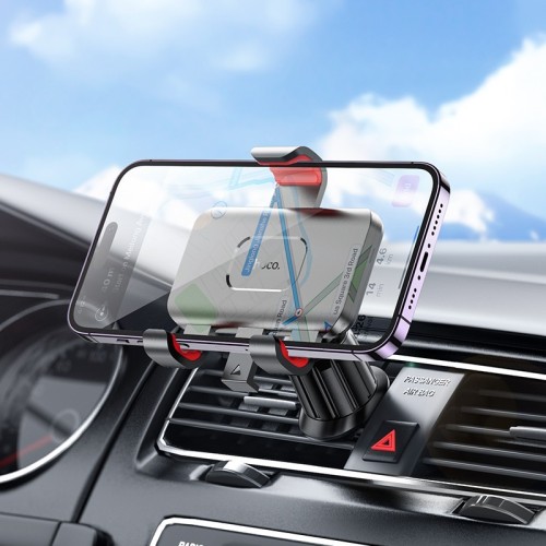 AUTOMOBILINIS TELEFONO LAIKIKLIS HOCO H21 (AIR VENT) JUODAS