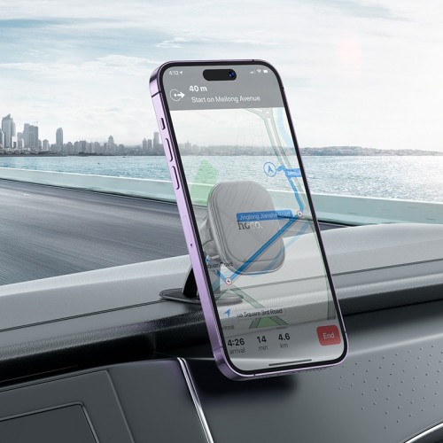 AUTOMOBILINIS TELEFONO LAIKIKLIS HOCO H30 TVIRTINAMAS ANT PRIETAISŲ SKYDELIO MAGNETINIS