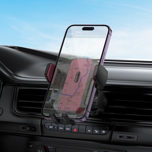 AUTOMOBILINIS TELEFONO LAIKIKLIS HOCO H64 (AIR VENT) JUODAS