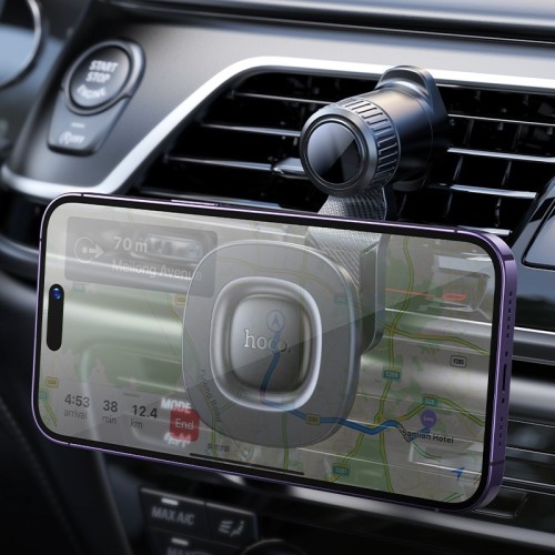AUTOMOBILINIS TELEFONO LAIKIKLIS HOCO H74 (AIR VENT) JUODAS