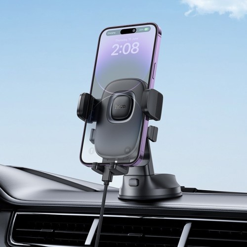 AUTOMOBILINIS TELEFONO LAIKIKLIS HOCO H76 (DASHBOARD) JUODAS