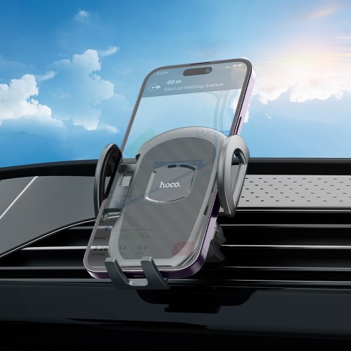 AUTOMOBILINIS TELEFONO LAIKIKLIS HOCO H8 (AIR VENT) JUODAS