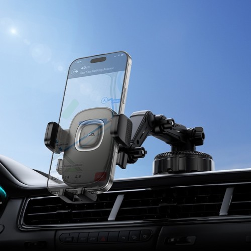 AUTOMOBILINIS TELEFONO LAIKIKLIS HOCO H89 (DASHBOARD) JUODAS