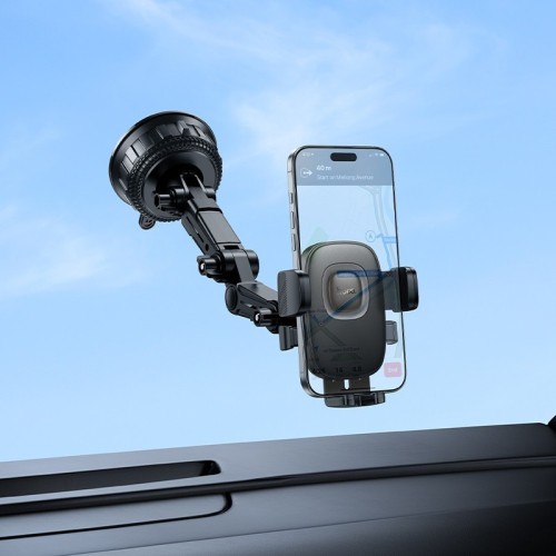 AUTOMOBILINIS TELEFONO LAIKIKLIS HOCO H89 (DASHBOARD) JUODAS