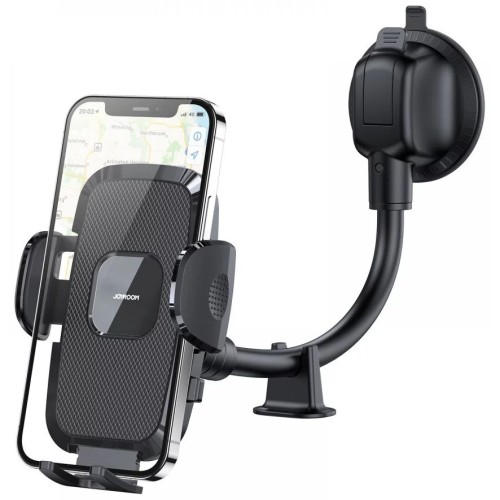 AUTOMOBILINIS TELEFONO LAIKIKLIS JOYROOM JR-ZS259 (WINDSHIELD) JUODAS