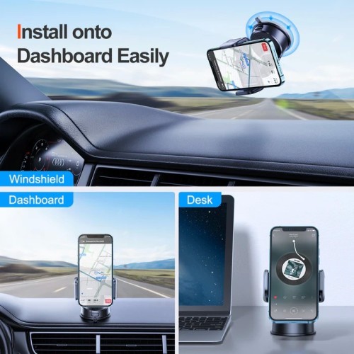 AUTOMOBILINIS TELEFONO LAIKIKLIS JOYROOM JR-ZS284 (DASHBOARD) JUODAS