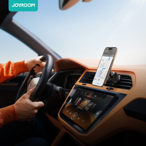 AUTOMOBILINIS TELEFONO LAIKIKLIS JOYROOM JR-ZS406 (AIR VENT) JUODAS