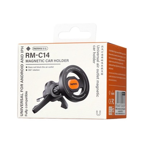 AUTOMOBILINIS TELEFONO LAIKIKLIS REMAX RM-C14 MAGSAFE (AIR VENT) JUODAS AUTOMOBILINIS TELEFONO LAIKIKLIS REMAX RM-C14 MAGSAFE (AIR VENT) JUODAS