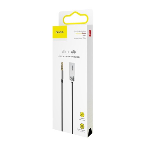AUX BLUETOOTH LAISVŲ RANKŲ IMTUVAS BASEUS BA01 JUODAS CABA01-01 AUX BLUETOOTH LAISVŲ RANKŲ IMTUVAS BASEUS BA01 JUODAS CABA01-01