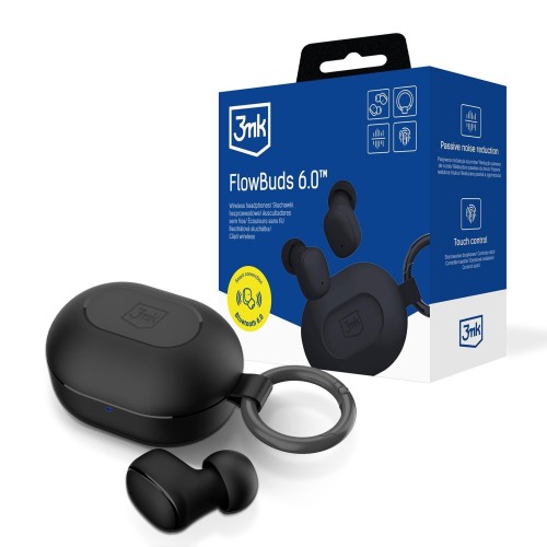 BELAIDĖS AUSINĖS 3MK FLOWBUDS 6.0 JUODOS BELAIDĖS AUSINĖS 3MK FLOWBUDS 6.0 JUODOS