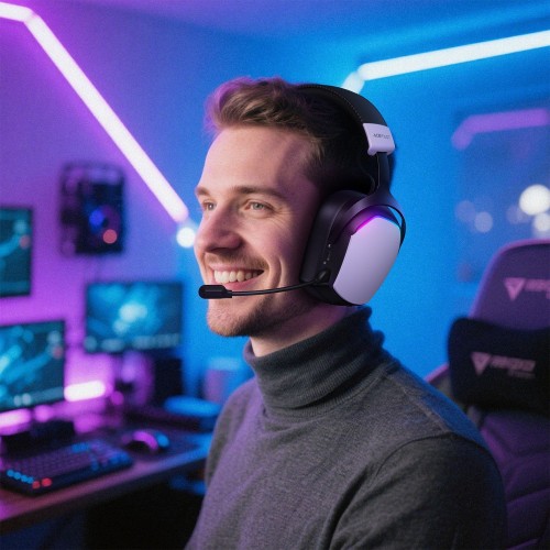 BELAIDĖS AUSINĖS ACEFAST H11 GAMING BALTOS BELAIDĖS AUSINĖS ACEFAST H11 GAMING BALTOS