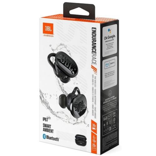 BELAIDĖS AUSINĖS JBL ENDURANCE RACE TWS JUODOS