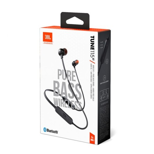 BELAIDĖS AUSINĖS JBL TUNE T115BT JUODOS