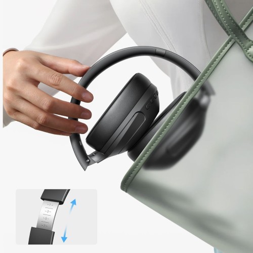 BELAIDĖS AUSINĖS JOYROOM JR-JH2 HYBRID ANC JUODOS