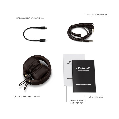 BELAIDĖS AUSINĖS MARSHALL MAJOR V ON-EAR BLUETOOTH RUDOS BELAIDĖS AUSINĖS MARSHALL MAJOR V ON-EAR BLUETOOTH RUDOS