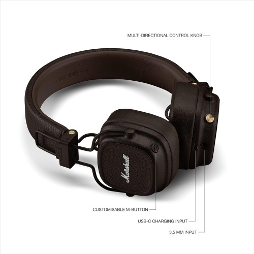 BELAIDĖS AUSINĖS MARSHALL MAJOR V ON-EAR BLUETOOTH RUDOS BELAIDĖS AUSINĖS MARSHALL MAJOR V ON-EAR BLUETOOTH RUDOS