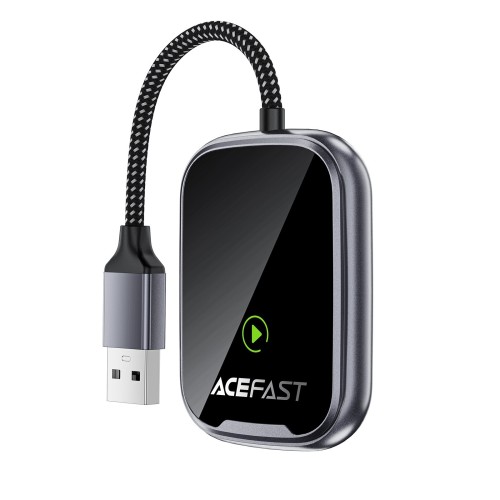 BELAIDIS CARPLAY/ANDROID AUTO ADAPTERIS ACEFAST QC1 JUODAS