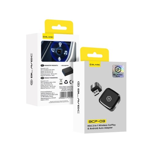 BELAIDIS CARPLAY/ANDROID AUTO ADAPTERIS BLAVEC BCP-03 JUODAS BELAIDIS CARPLAY/ANDROID AUTO ADAPTERIS BLAVEC BCP-03 JUODAS