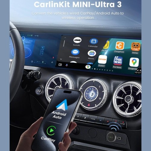 BELAIDIS CARPLAY/ANDROID AUTO ADAPTERIS CARLINKIT MINI ULTRA3 JUODAS BELAIDIS CARPLAY/ANDROID AUTO ADAPTERIS CARLINKIT MINI ULTRA3 JUODAS