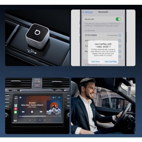BELAIDIS CARPLAY/ANDROID AUTO ADAPTERIS OTTOCAST MINI CUBE JUODAS CP88-T2 BELAIDIS CARPLAY/ANDROID AUTO ADAPTERIS OTTOCAST MINI CUBE JUODAS CP88-T2