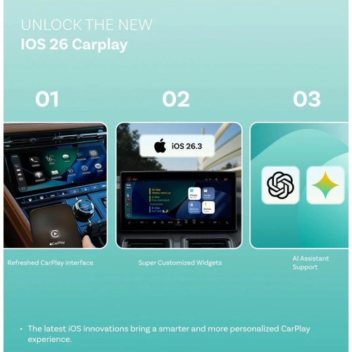 BELAIDIS CARPLAY/ANDROID AUTO ADAPTERIS OTTOCAST MINI PICO JUODAS CA525-T