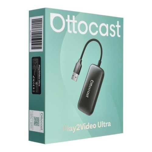 BELAIDIS CARPLAY/ANDROID AUTO ADAPTERIS OTTOCAST PLAY2VIDEO ULTRA JUODAS CA515-T