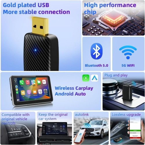 BELAIDIS CARPLAY/ANDROID AUTO ADAPTERIS REACH U4 JUODAS BELAIDIS CARPLAY/ANDROID AUTO ADAPTERIS REACH U4 JUODAS