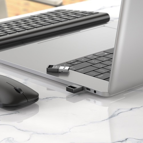 BLUETOOTH ADAPTERIS BOROFONE DH8 BLUETOOTH 5.1 JUODAS