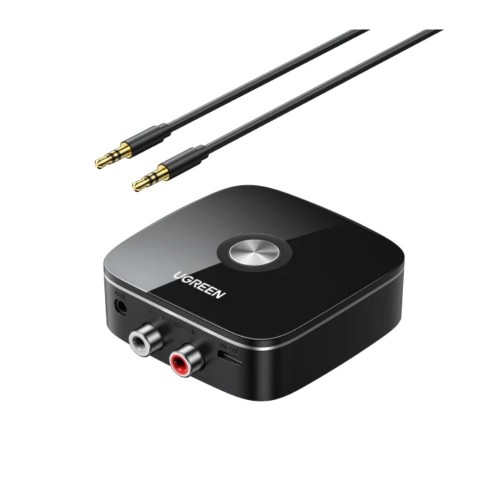 BLUETOOTH ADAPTERIS IMTUVAS UGREEN CM123 2XRCA/AUX BLUETOOTH 5.0 JUODAS (30445) BLUETOOTH ADAPTERIS IMTUVAS UGREEN CM123 2XRCA/AUX BLUETOOTH 5.0 JUODAS (30445)