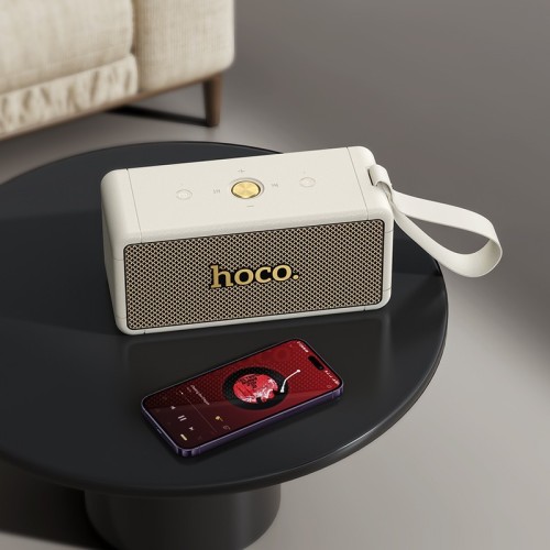 BLUETOOTH NEŠIOJAMAS GARSIAKALBIS HOCO HT1 MAX BALTAS BLUETOOTH NEŠIOJAMAS GARSIAKALBIS HOCO HT1 MAX BALTAS