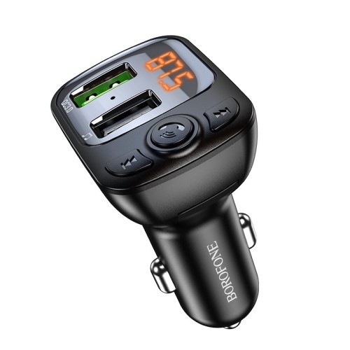 BOROFONE BC41 BLUETOOTH MP3 GROTUVAS/FM BANGŲ MODULIATORIUS (LAISVŲ RANKŲ ĮRANGA, MICROSD, QC3.0 USB-A, USB-A 5V/1A) BOROFONE BC41 BLUETOOTH MP3 GROTUVAS/FM BANGŲ MODULIATORIUS (LAISVŲ RANKŲ ĮRANGA, MICROSD, QC3.0 USB-A, USB-A 5V/1A)