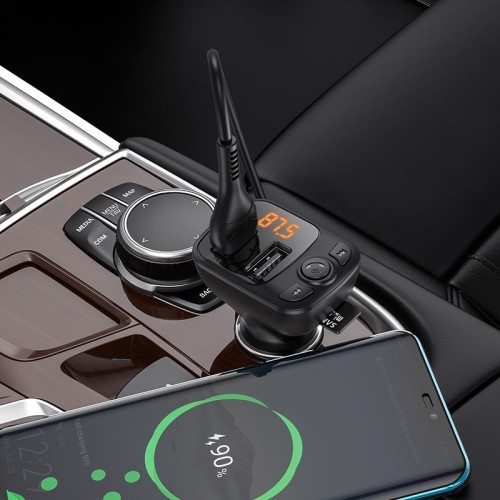 BOROFONE BC41 BLUETOOTH MP3 GROTUVAS/FM BANGŲ MODULIATORIUS (LAISVŲ RANKŲ ĮRANGA, MICROSD, QC3.0 USB-A, USB-A 5V/1A) BOROFONE BC41 BLUETOOTH MP3 GROTUVAS/FM BANGŲ MODULIATORIUS (LAISVŲ RANKŲ ĮRANGA, MICROSD, QC3.0 USB-A, USB-A 5V/1A)